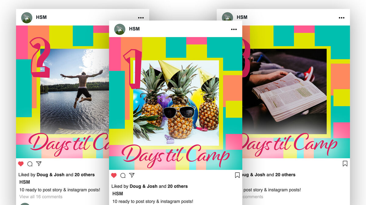 10 Day Camp Countdown Images for Social Media image number null